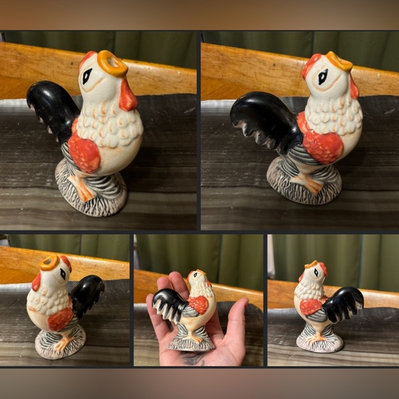 Vintage Kitchen Vintage Roman Inc Ceramic Rooster Pie Bird Vintage